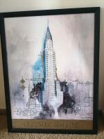 Bild Druck im Rahmen Chrysler Building New York, top 60x80 cm Hessen - Weimar (Lahn) Vorschau