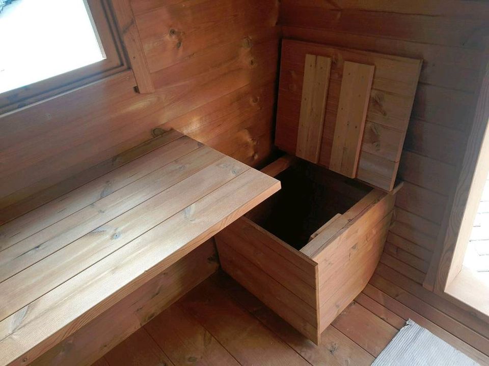 SAUNA GARTENSAUNA mit Holzofen 4 m  THERMOHOLZ 2 Räume NEU Banja in Hüllhorst