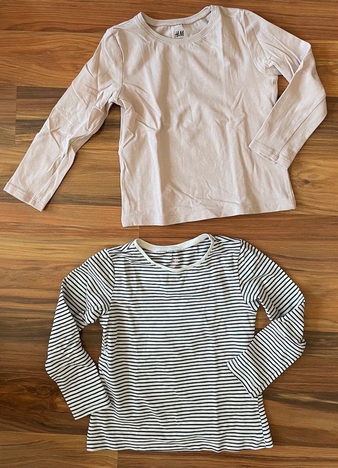 Basic Shirts Langarm Größe 98/104 / H&M / 2 Stück in Dresden