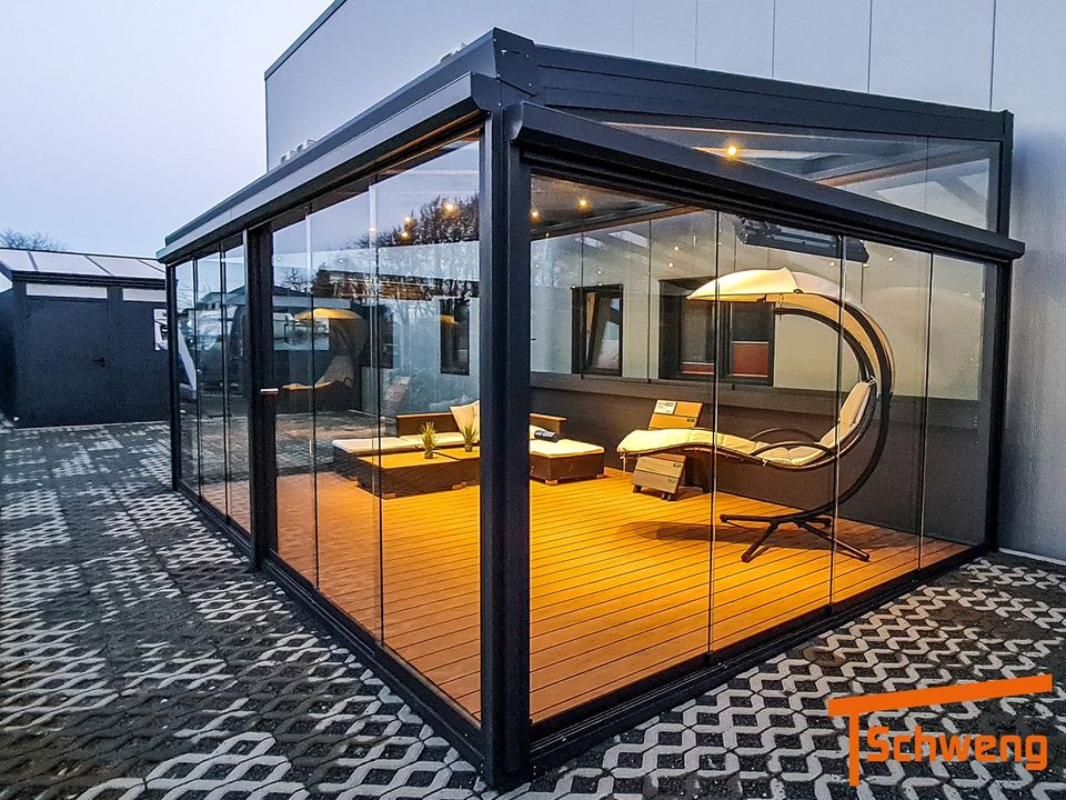 Terrassenüberdachung S400, 6m x 4m, Glas in Düsseldorf