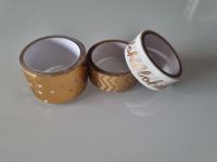 Washi Tape 3 Rollen Gold weiß DIY Plotten Basteln Nordrhein-Westfalen - Gladbeck Vorschau