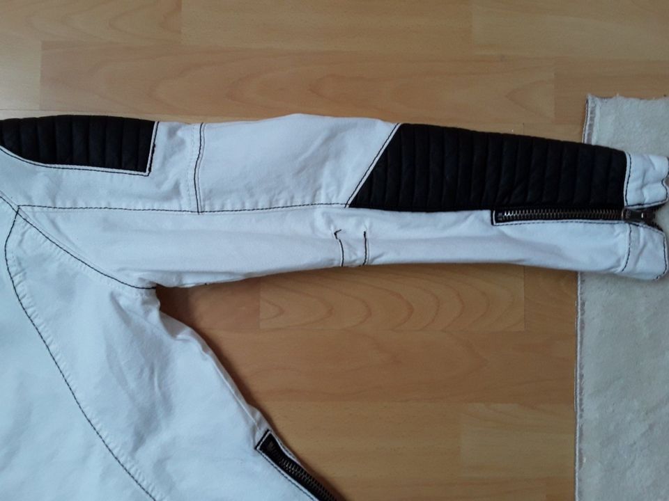 Cipo & Baxx Herren Biker Jeansjacke Gr. S NEU weiss in Bergisch Gladbach