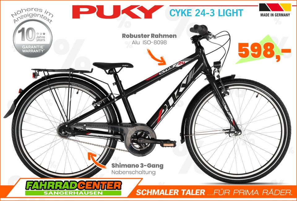 24" Puky Cyke 24-3 Light # Kinderfahrrad # Kids Bike in Sangerhausen