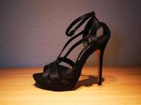 Buffalo High Heels Stilettos Sandaletten Gr. 37 Schwarz Echtleder Bayern - Aschaffenburg Vorschau