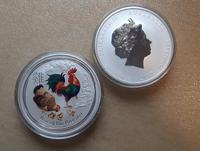10oz Silbermünze Serie "Year of the Rooster" Neuzustand in Kapsel Herzogtum Lauenburg - Lauenburg Vorschau