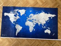 ‎ITCHY FEET World Map Made of Fine Fleece ‎ca. 130 x 70 x 0.5 cm Hannover - Vahrenwald-List Vorschau