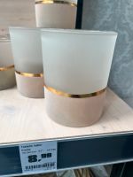 Teelichthalter Beige Creme Gold Glas Samt Teelicht Kerzenhalter Dresden - Reick Vorschau