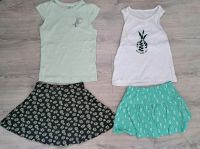 Mädchen Sommer Set 2x Top 2x Kleid Größe 104 Grün Weiß Niedersachsen - Osnabrück Vorschau