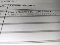 Handy Xiaomi 13C Black Thüringen - Sondershausen Vorschau