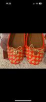 Ballerinas, geflochten Lackleder mit Bast in Orange und Beige TB Berlin - Kladow Vorschau