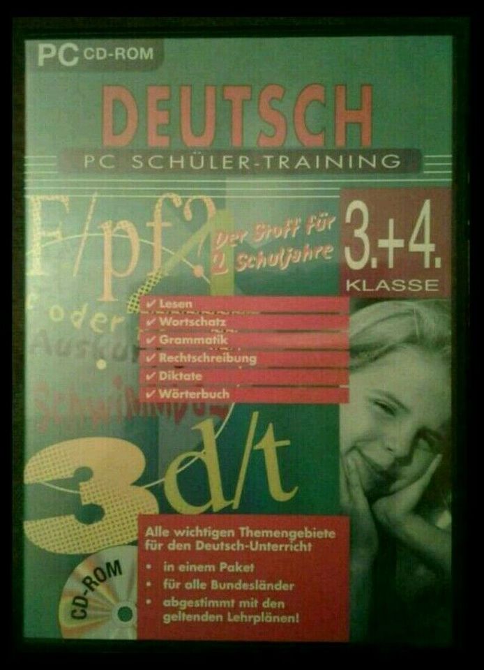 PC CD ROM Schülertraining Mathe + Deutsch 3.+4. Klasse Mathematik in Bad Camberg