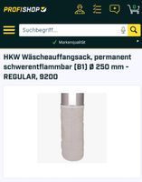 HKW Wäscheauffangsack für Wäscherohr Durchmesser: 250mm Hessen - Langenselbold Vorschau