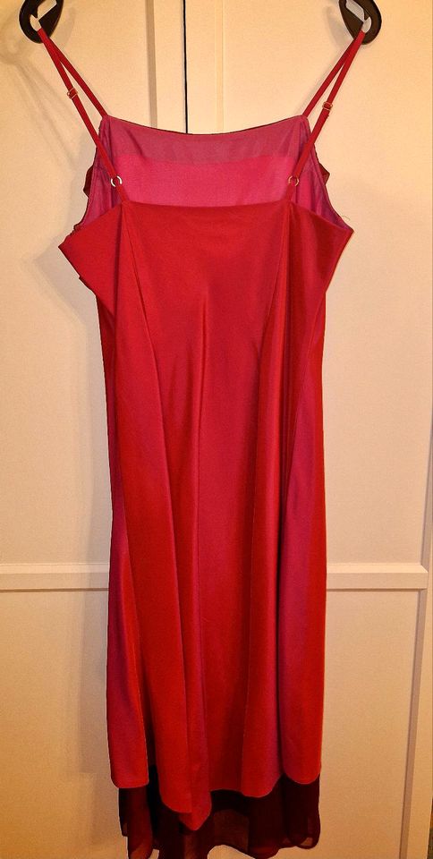 Festliches Chiffon- Kleid mit Stola in Gr.40 pink/rot in Weimar