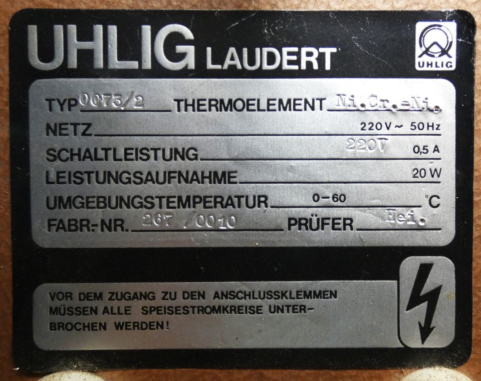 Brennofen, Keramikofen, Muffelofen,Töpferofen v. Uhlig u. Zubehör in Wiebelsdorf