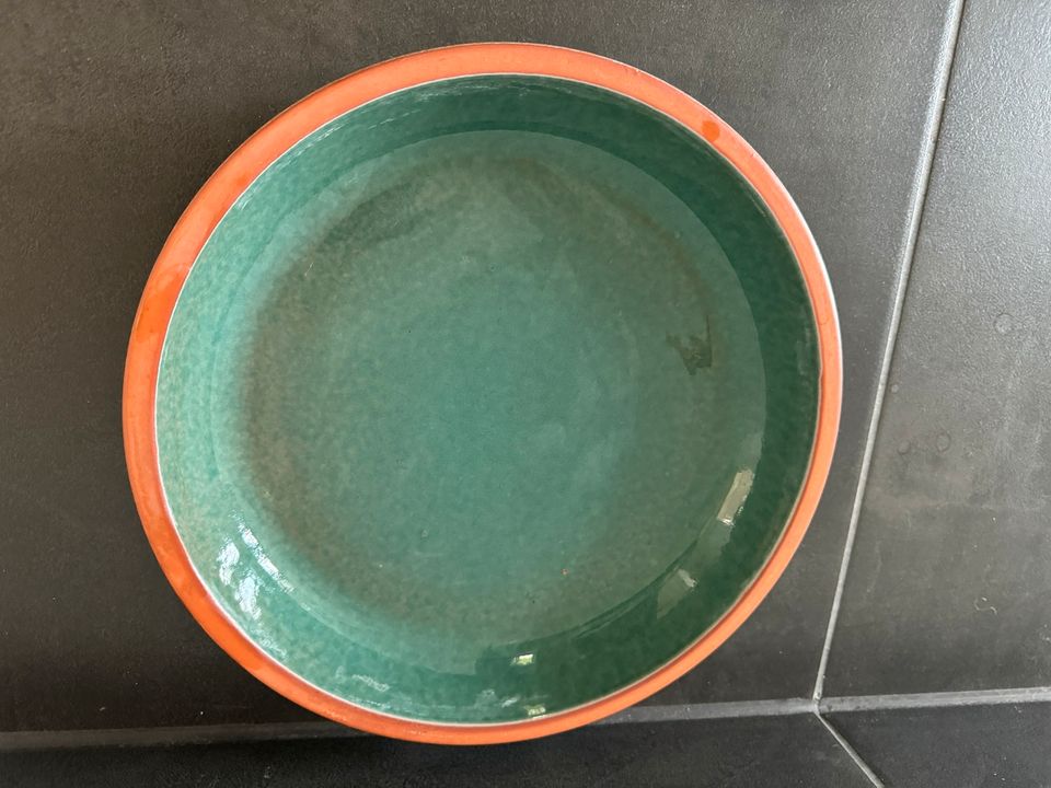 runde Keramikschale Keramik Schale Tablett Untersetzer 29cm in Hirschaid