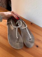 Sandalen Damen Sommer Perlen Flipflops zehentrenner Berlin - Tempelhof Vorschau