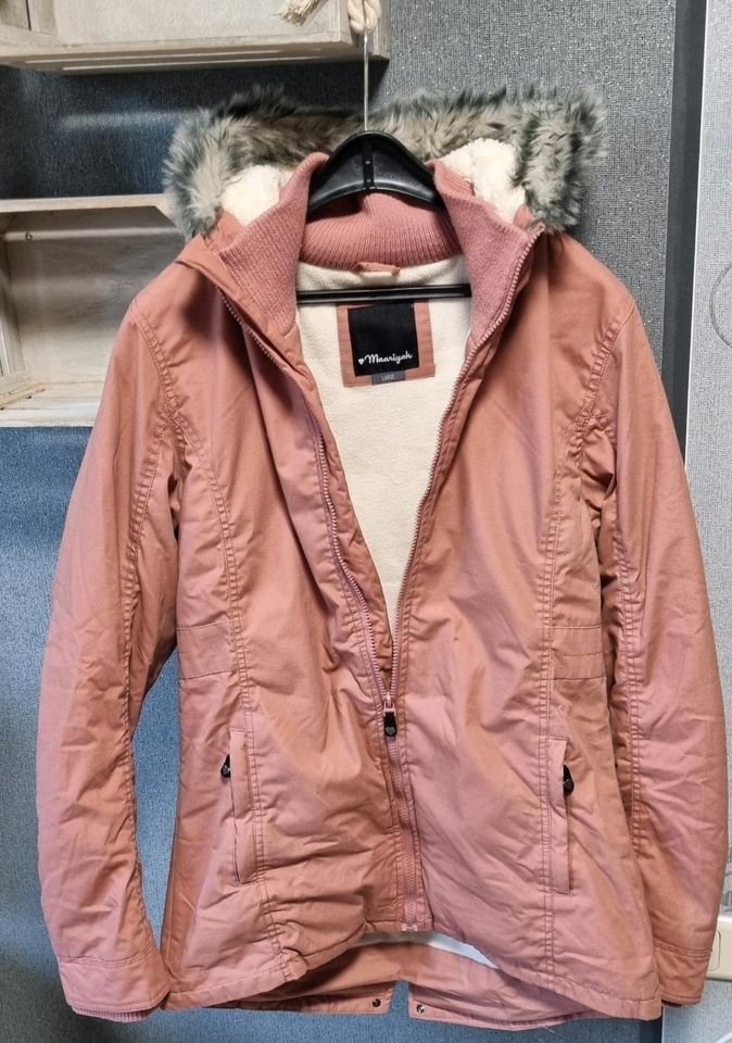 Maariya Winterjacke, dicke Jacke, altrosa,  Gr. L in Woldegk