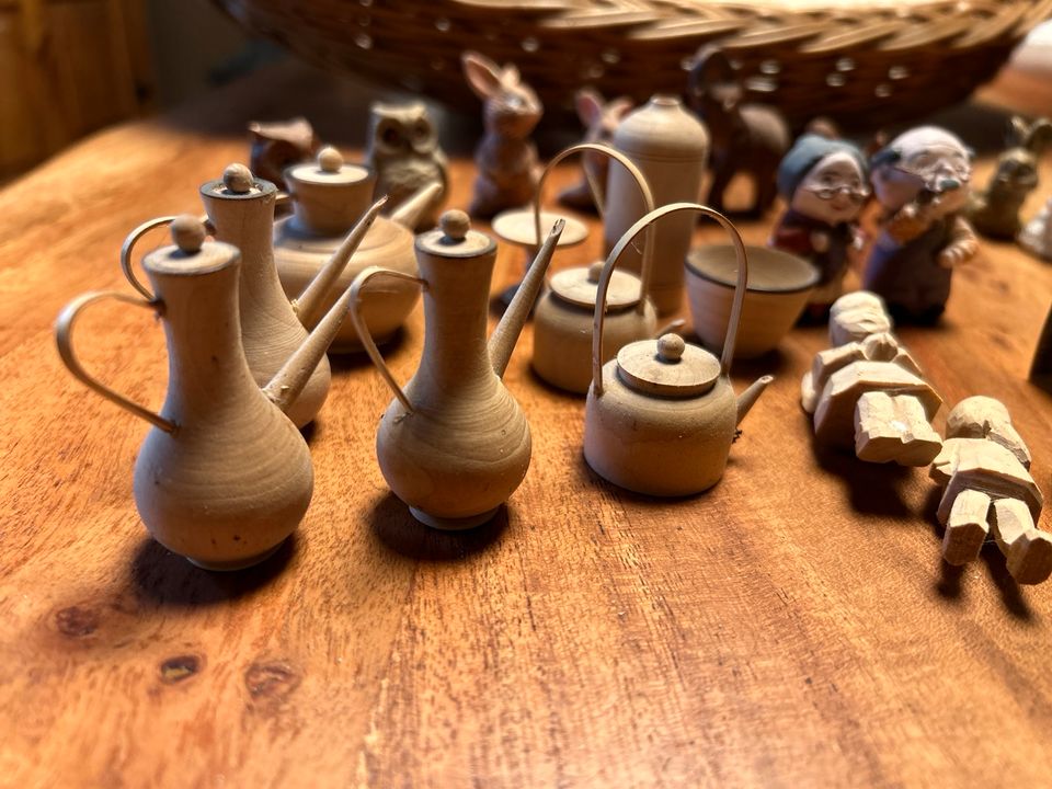 Setzkasten Puppenstupe Miniaturen Messing Kupfer Holz in Soltau