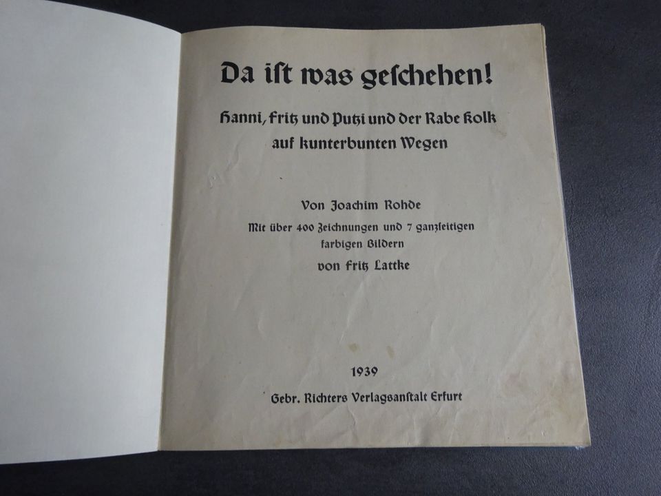 Da ist was geschehen, Original von 1939, Joachim Rohde in Vohenstrauß
