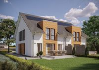 Dreifach  sparen.  Doppelhaushälfte als klimafreundlicher Neubau mit PV - Anlage. Kfw Förderung (100.000,--  ab 1,93% . Energiekosten zusätzlich gespa Niedersachsen - Apelern Vorschau