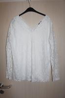Spitzenshirt Shirt Spitze creme 46 neuwertig 3/4 Arm V-Ausschnitt Bayern - Wurmsham Vorschau
