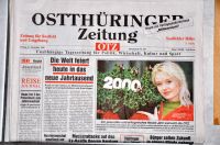 Tageszeitung OTZ vom 31.12.1999, Jahrtausendwechsel Thüringen - Saalfeld (Saale) Vorschau