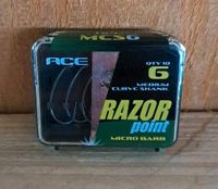 ACE Razor Point Size 6 (QTY 10) Medium Curve Shank Haken Carp NEU Niedersachsen - Bad Bentheim Vorschau