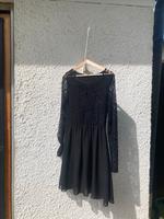 Schwarzes Spitzenkleid mit langen Ärmeln Gothic Bayern - Landshut Vorschau
