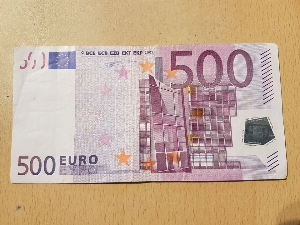 500 Euro Schein Banknote V-Serie T001B4 Spanien in Nürnberg (Mittelfr)