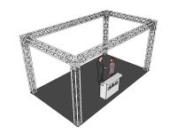 Messestand aus 4.Punkt Traverse # Rechteck 7x4x3,5m (BxTxH) Nordrhein-Westfalen - Nettetal Vorschau