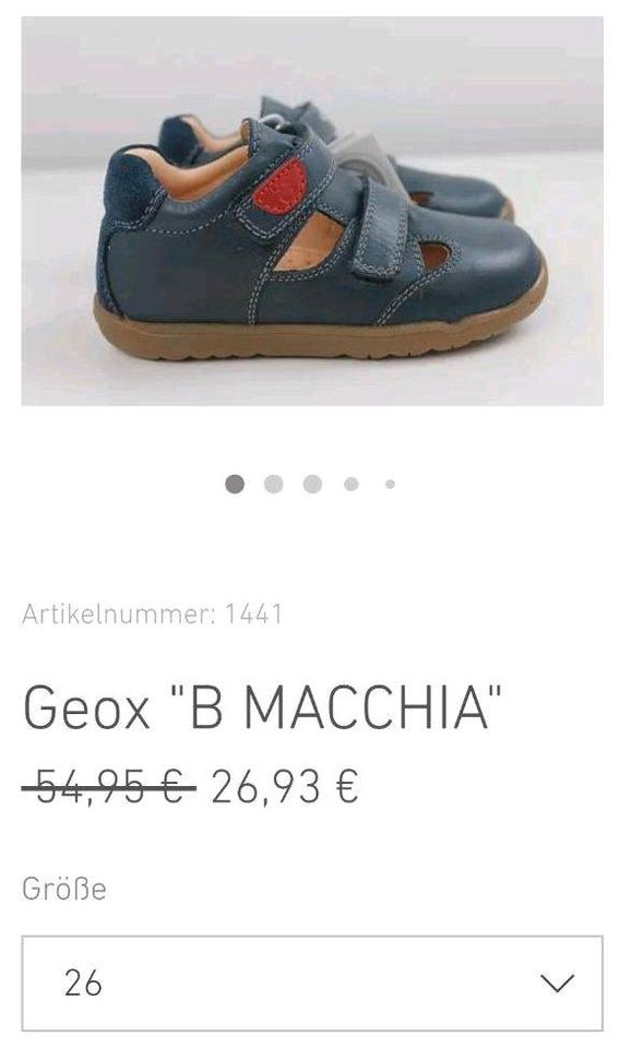 Neue Sandalen Geox Gr. 22 24 26 27 29 31 32 33 ungetragen in Herzogenaurach