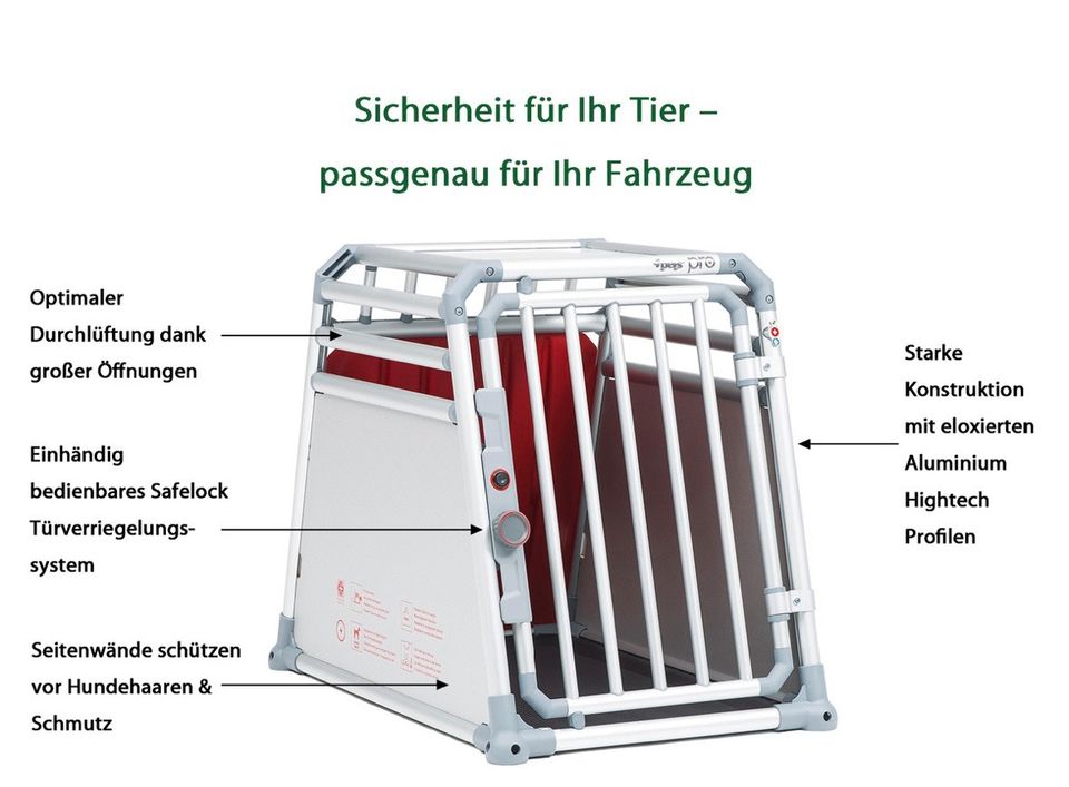 4pets® Hundetransportbox PRO 2, M Dogbox - abschließbar in Bottrop