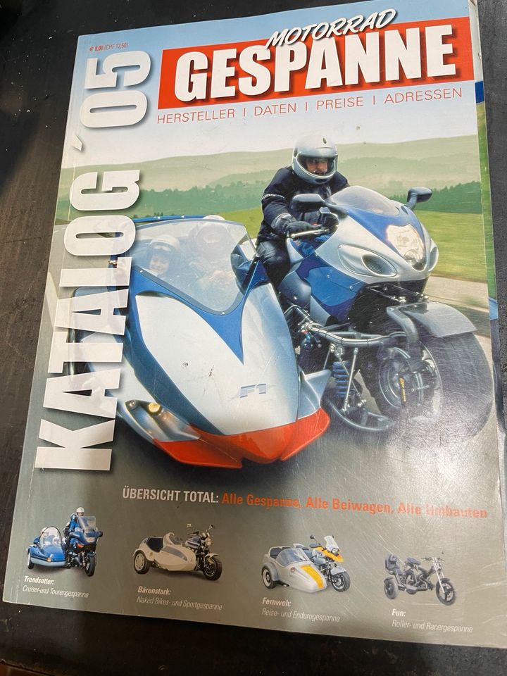 Motorrad Gespanne Katalog 1997 1999 2005 in Nordholz