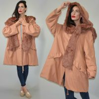 Vintage Apart Echt Pelz Cape Kapuze Parka Apricot Winter Anorak S Leipzig - Leipzig, Zentrum-Nord Vorschau