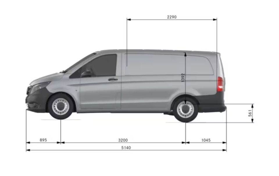 Mercedes Vito lang Transporter mieten 65.- € / Tag in Leipzig