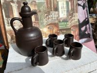 Ton Set Schnaps Karaffe Pinnchen Tassen braun Krug vintage retro Elberfeld - Elberfeld-West Vorschau