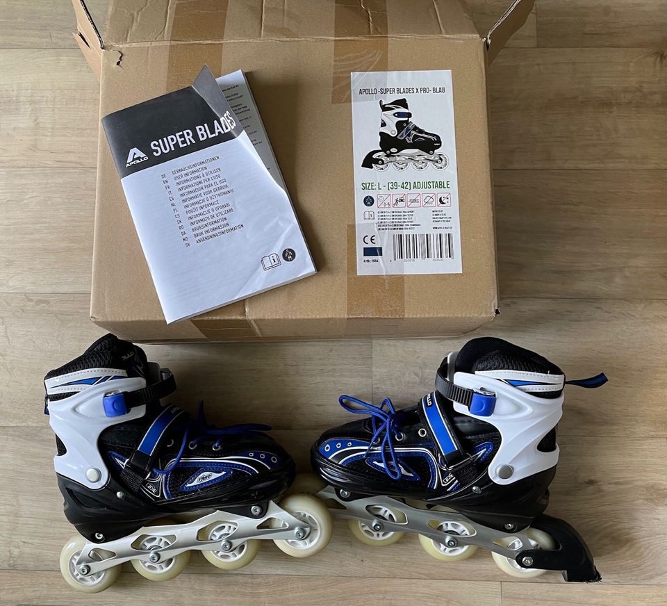 Inline Skates Apollo-Super Blades X Pro- Blau Gr. 39-42 in Hamburg