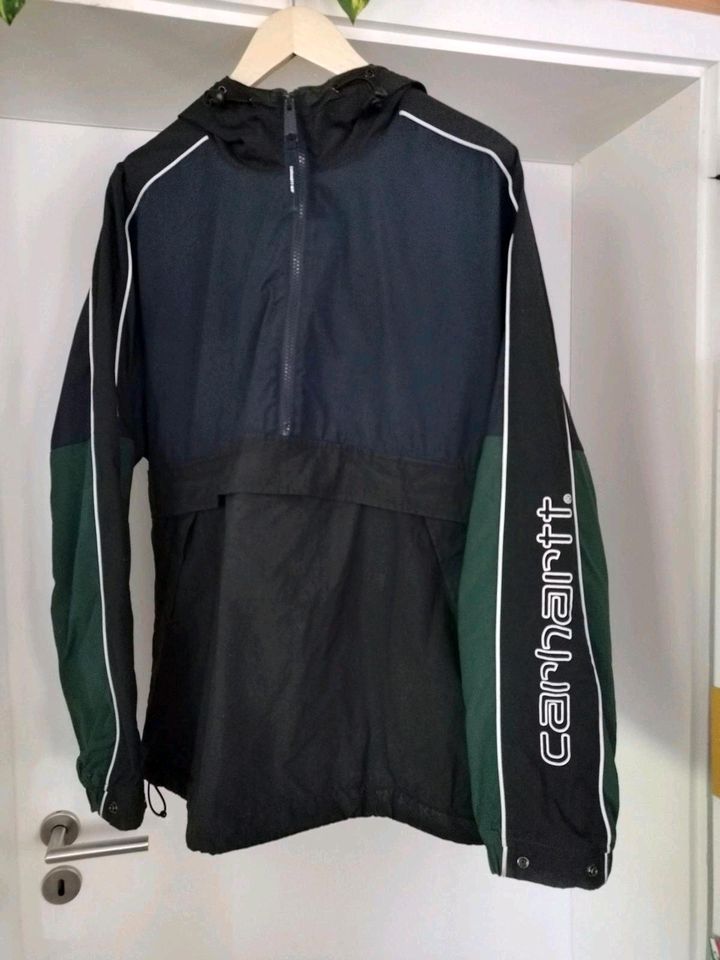 Carhartt Terrace Pullover, Windbreaker Gr. M schwarz/grün in Sachsenhagen