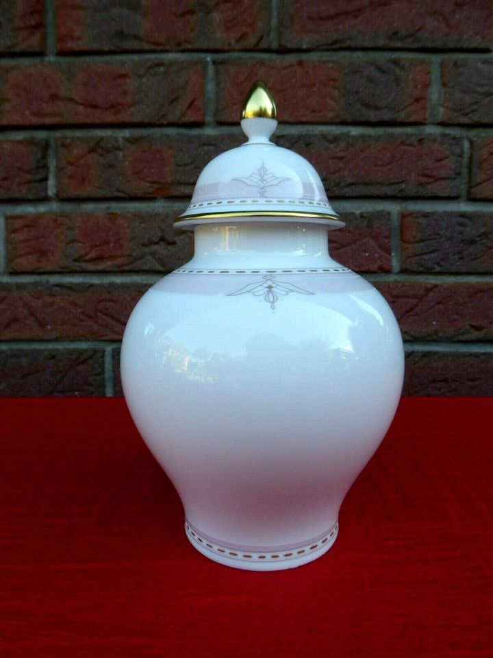 Kaiser Original Vase Deckelvase Duett Amphorenvase mit Gold abges in Flintbek