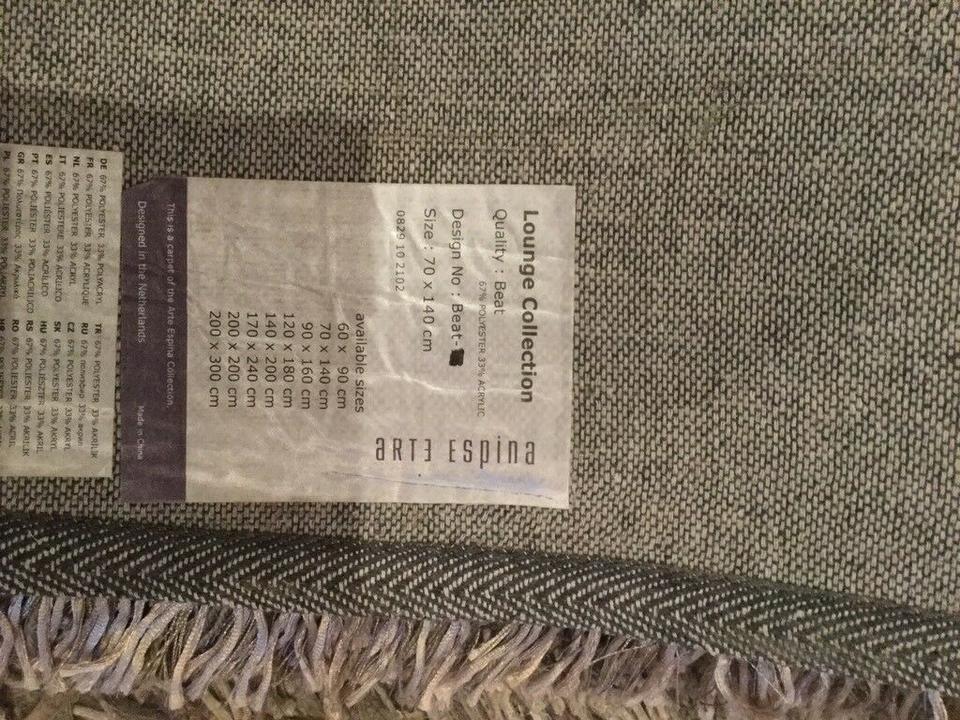 Teppich Vorleger Hochflor 1,40x0,70 silber grau taupe Läufer in München