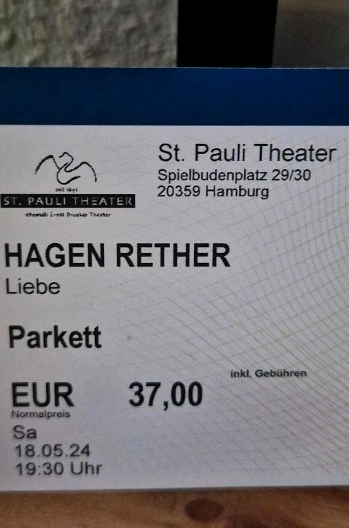 2 Karten für Hagen Rether, 18.05. Hamburg in Lüneburg