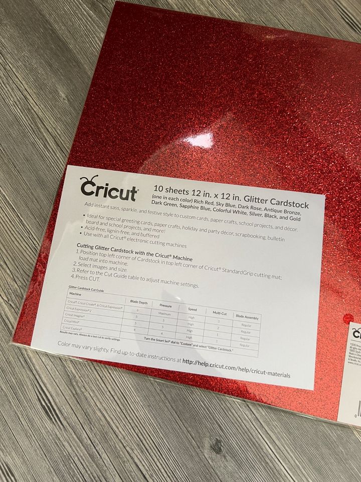 Cricut® Cardstock | Papier | Sampler | Glitter | Plotter | 520 in Allstedt