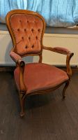 Barocksessel LOUIS XVI Design Rot | Shabby Look | Massivholz Niedersachsen - Bahrdorf Vorschau