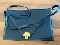 Vintage Tasche navi blue dunkelblau golden schultertasche Berlin - Mitte Vorschau