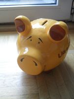 Sparschwein Urlaubskasse gelb Geschenk Münster (Westfalen) - Roxel Vorschau