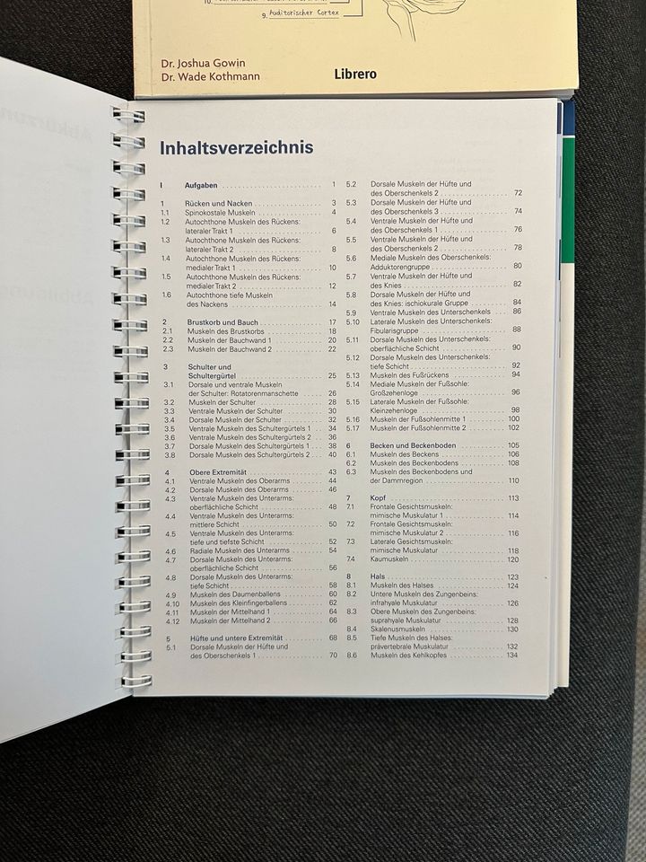Arbeitsbuch Muskeln/Lehrbuch Gehirn in Deggendorf