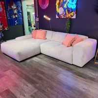 Ecksofa Loona - Breitcord Light Grey - 304x200 cm Nordrhein-Westfalen - Bocholt Vorschau