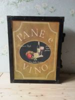 PANE E VINO Bild Motiv alte Holz Weinkiste Antik Deco Vine wooden Bayern - Regen Vorschau