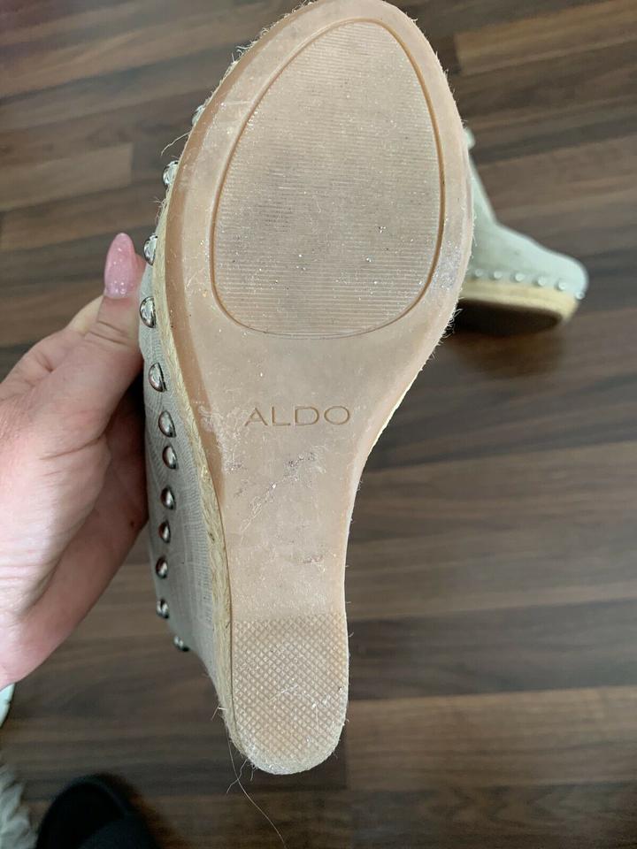 Aldo Italy Nieten Plateau Pumps Schuhe Beige Gr.36 wNeu in Herzogenrath