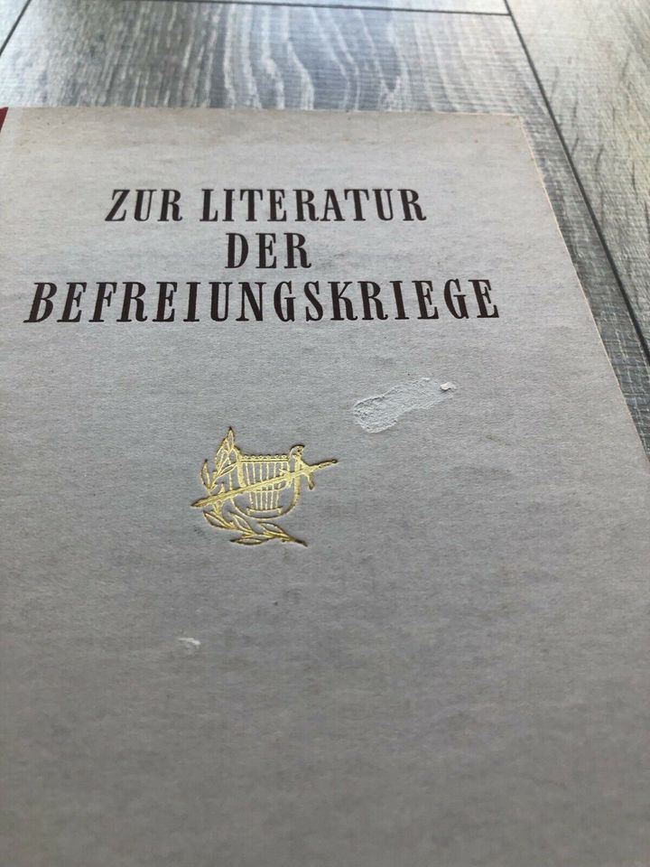 Zur Literatur der Befreiungskriege Volk und Wissen 1962 in Velten